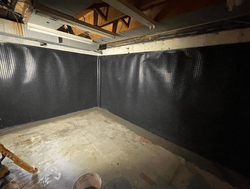 aquatech waterproofing interior basement membrane corner 01