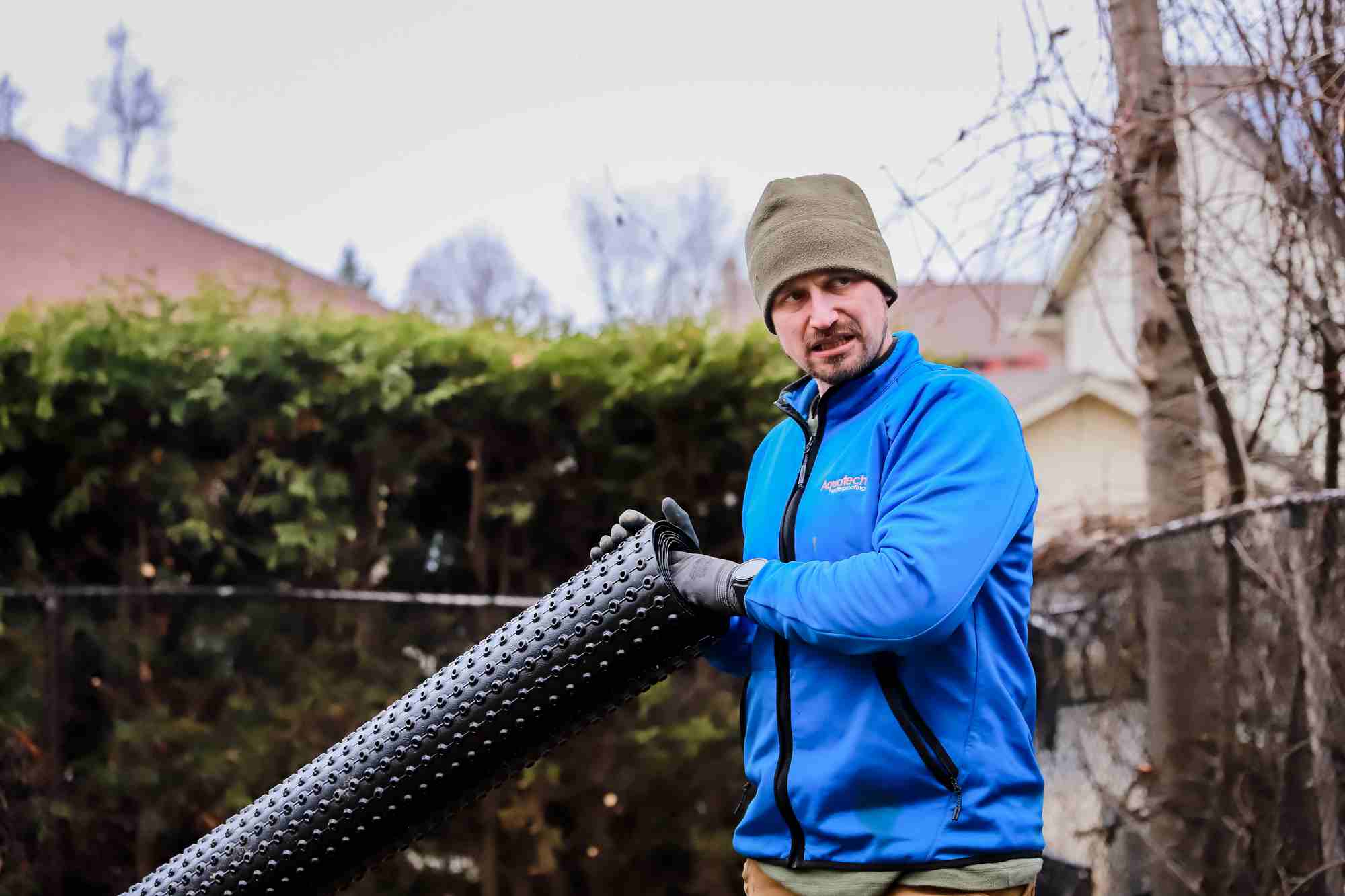 aquatech waterproofing weeping tile pipe product