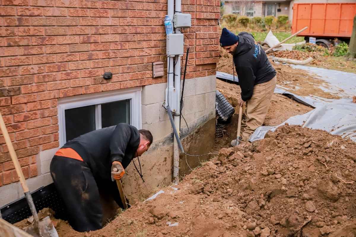 basement waterproofing service by Aquatech