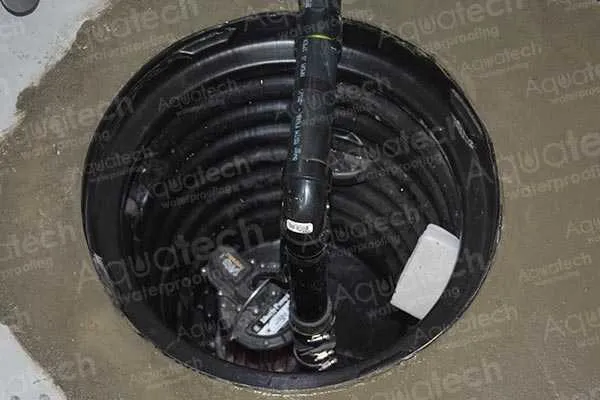 sump pump installation